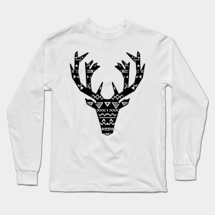 The Elk Adult blak Long Sleeve T-Shirt